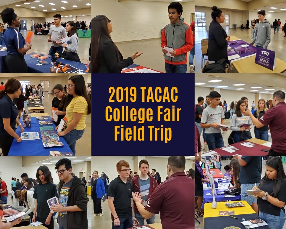 CanoRavensCCR's tweet photo. 30 of our CFA Students attended the #TACAC College Fair at Casa de Amistad in Harlingen today! For many of our 9th graders, this was their first college fair.  They enjoyed learning about the various college and university options available to them in and out-of-state. #CCMR https://t.co/uytvqHbyTq