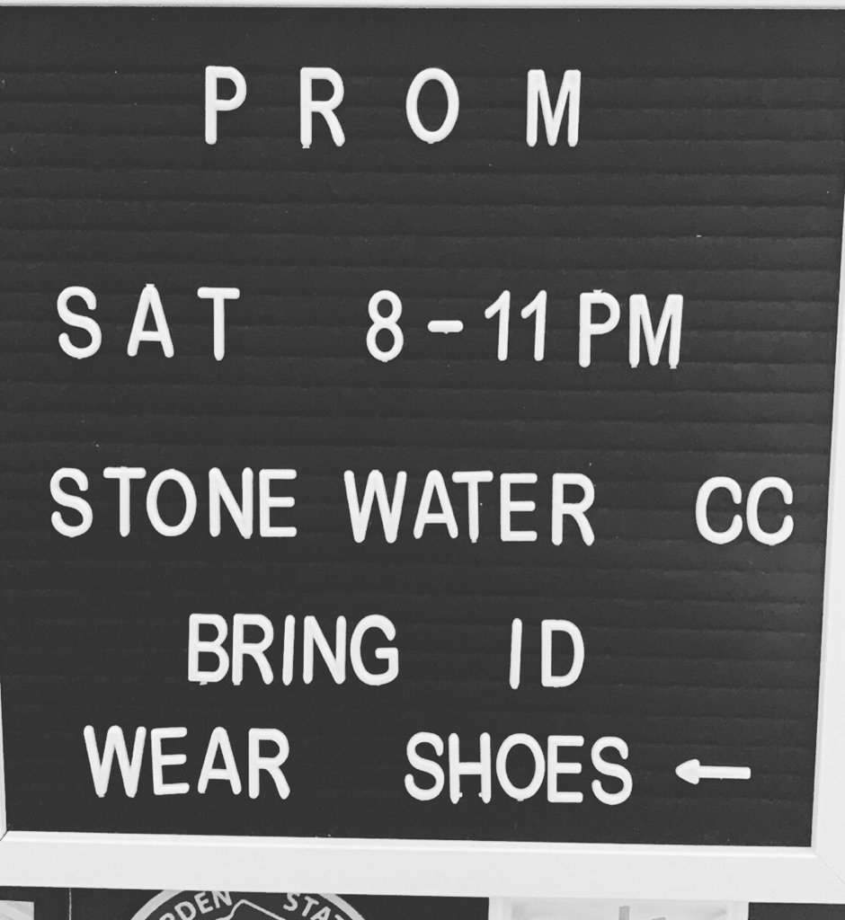 renaissanceHHS's tweet photo. Prom is this Saturday at Stonewater Country Club! Don’t forget your ID...and some shoes! #prom2019 👢👟👡👠🥾 https://t.co/0L2v9gMnCi