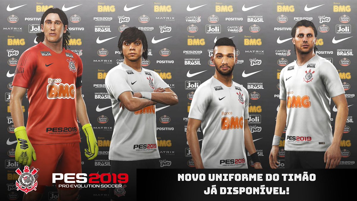 Corinthians's tweet photo. O manto do Timão está atualizado para você sentir todo #OPoderDoFutebol com o #PES2019! 🎮⚫⚪
Corre para aproveitar o SUPER DESCONTO que ainda tá rolando 👉 https://t.co/yGMADIreHP
Disponível para PS4, Xbox One e Steam. https://t.co/X869yFmYD6