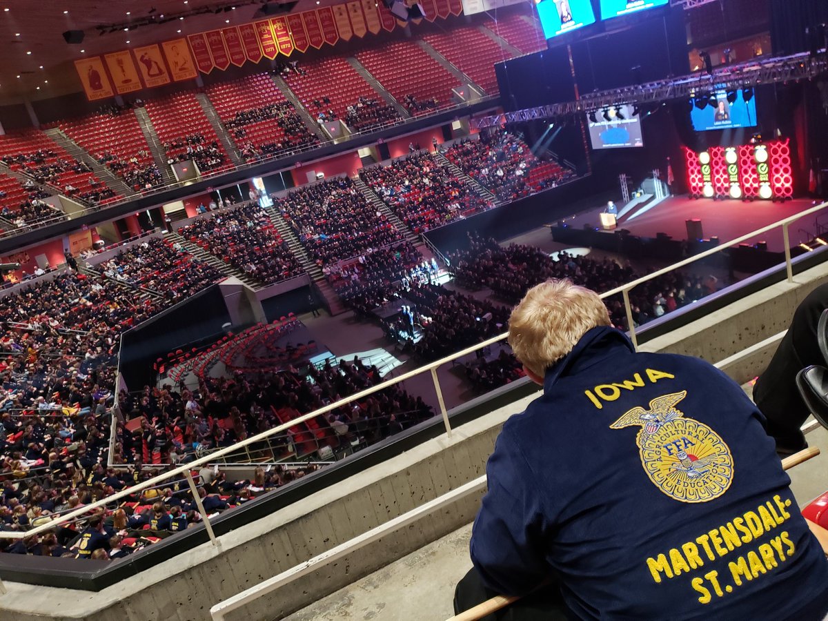 mstmffa's tweet image. Seven members of the Martensdale-St. Marys FFA Chapter attend the 91st Iowa FFA Leadership Conference!