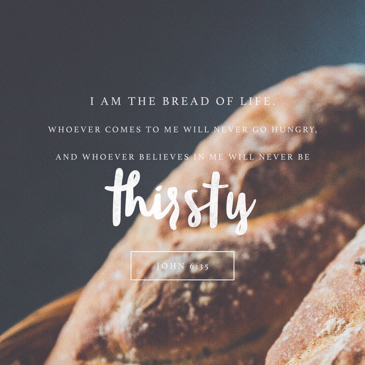RidgeStudentsTX's tweet photo. John 6:35 #holyweek https://t.co/o5Dd4Pcj8u