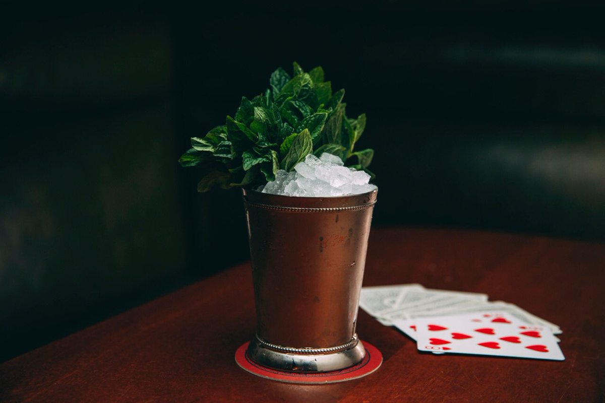 It’s #MintJulepMonth! As a countdown to #DerbyDay, we’re serving up a special Mint Julep with <a href="/makersmark/">Maker's Mark</a> Cask Strength, Fernet, and Demerara now until May 4.🐎Come get your Mint Julep fix now! <a href="/gardenandgun/">Garden & Gun</a>
