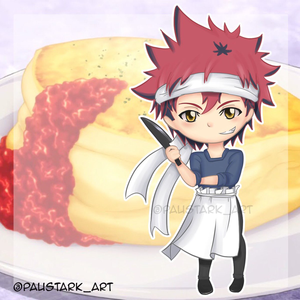 PauStark's tweet photo. Well, its been years since the last time I lost my mind for an anime, but I just love it! 🍮🍱🍜🍤🥟
•
•
#shokugekinosoma #yukihirasoma #nakirialice #tadokoromegumi #aldinitakumi #foodwars #fanart #chibis #digitalart #ptyesarte #otaku #digitaland #paustark #anime https://t.co/RYzi7yLNQk
