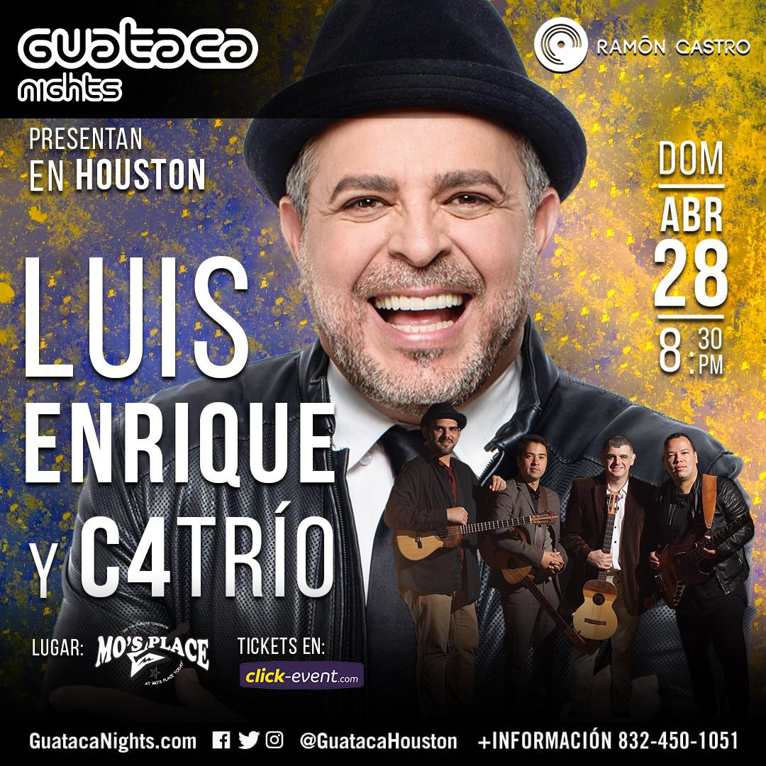 ¡Houston! Nos vemos el 28 de abril junto a <a href="/c4trio/">C4 TRIO</a> 😎🙌🏻

Información y boletos aquí: click-eventstore.com/tickets/luis-e…