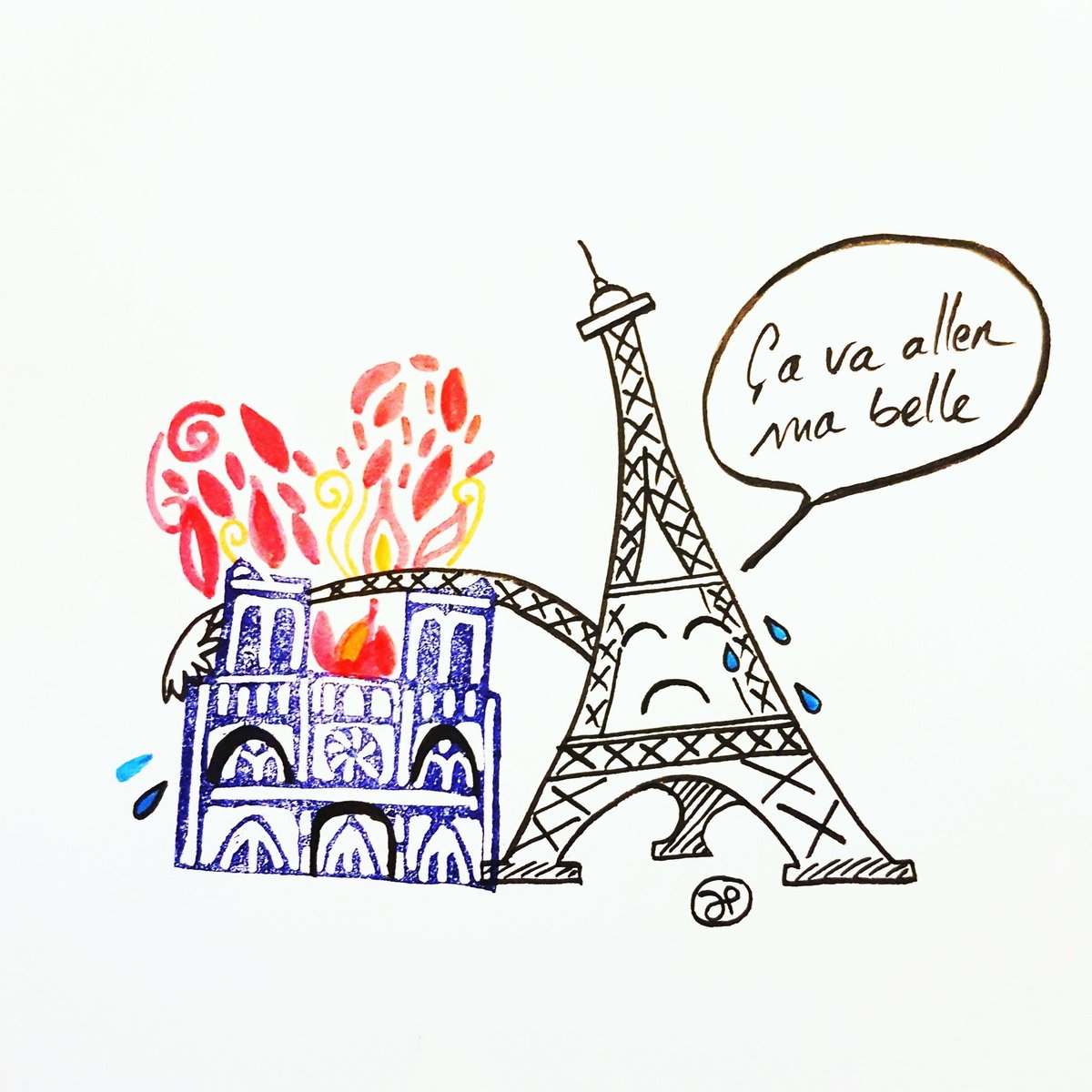 #NotreDame “Nous rebâtirons Notre Dame”