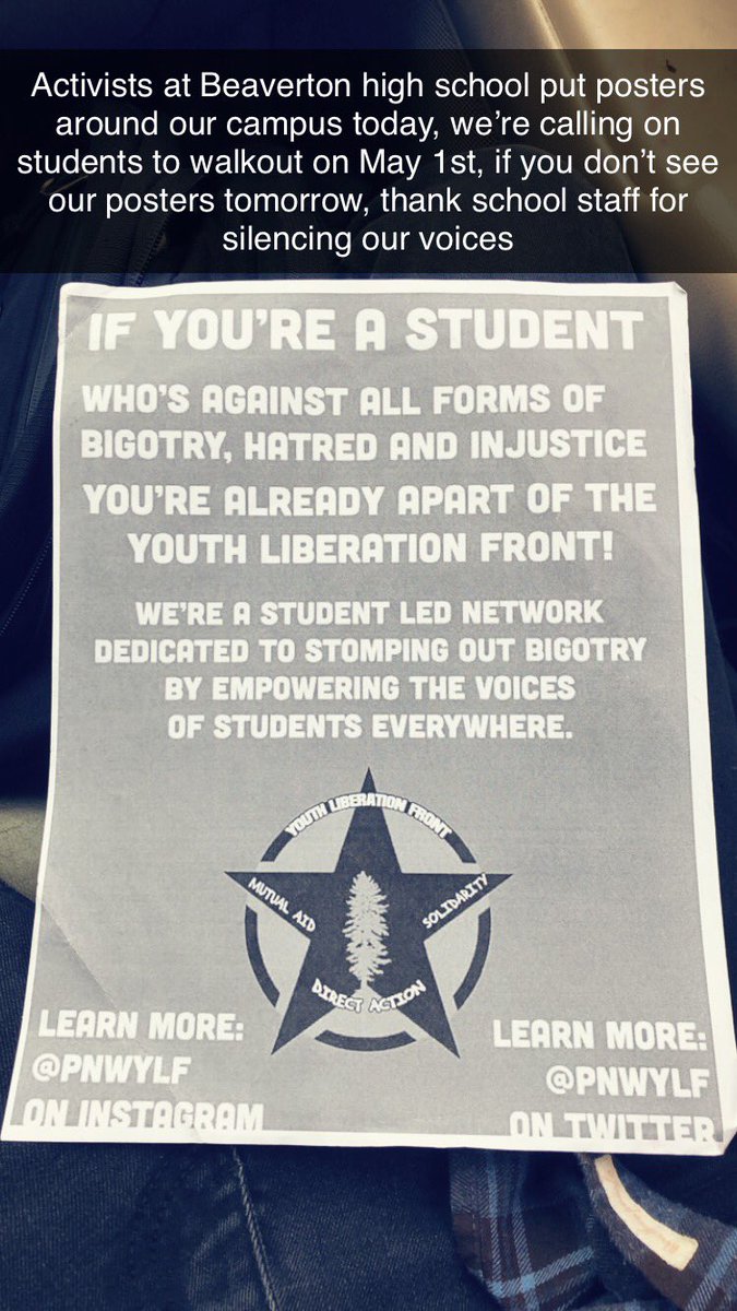 PNWYLF's tweet image. Portland metro area students are walking out at 12pm, and meeting up at Elizibeth Caruthers Park at 1pm to protest for immigrant rights.
#StudentStrike2019 #BlockTheWallPDX #AbolishICE