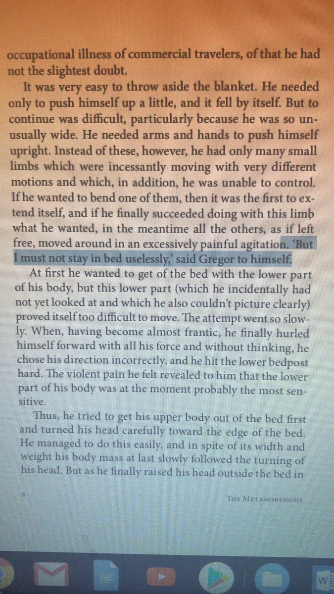 Bonus life advice from Kafka when working on an essay #exposed