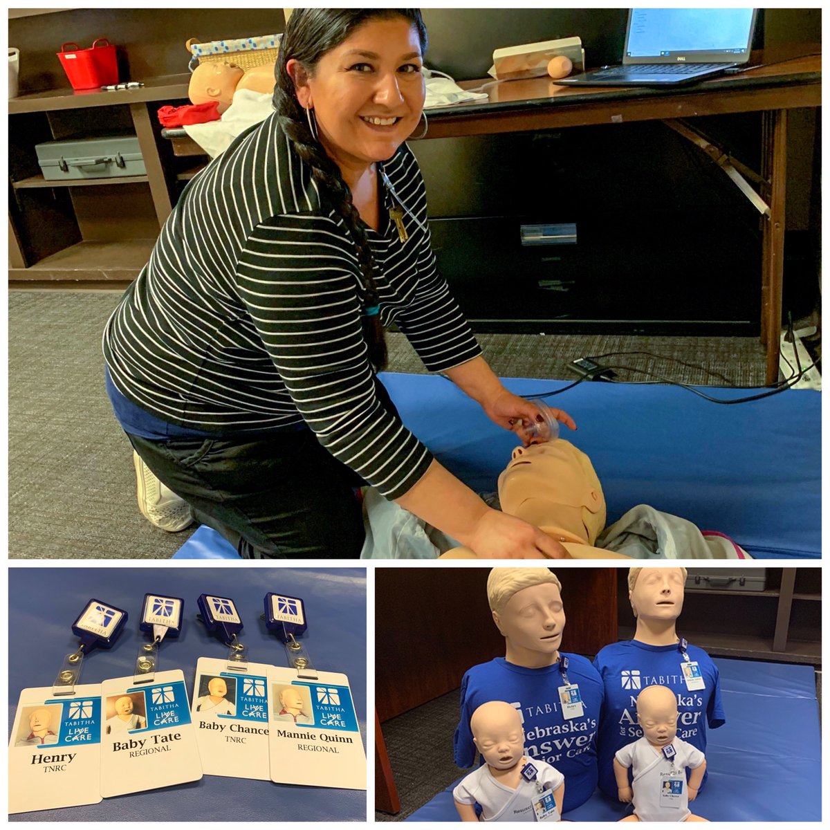 TabithaHealth's tweet photo. Certifiably skilled -- Mikey Sabala became the first Tabitha TEAMember to complete training in Tabitha's NEW #CPRLab
The lab makes it easier for Tabitha #nurses to keep up their basic life support training
Find out more at https://t.co/3JDh1ynNOp https://t.co/TLnh6Q1pqh