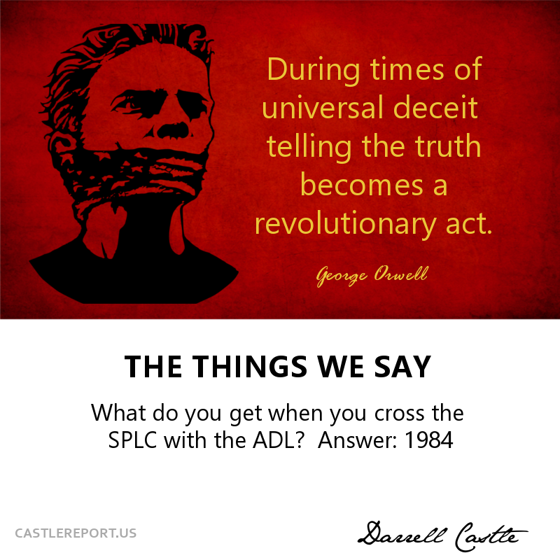 cnstitutionprty's tweet photo. https://t.co/d7V61bp18t
THE CASTLE REPORT: Darrell Castle talks about the politically correct movement and how it determines what we think by controlling what we say and the words we use to say it.
#CastleReport #1984 #FreeSpeech https://t.co/RRGMndOjVg