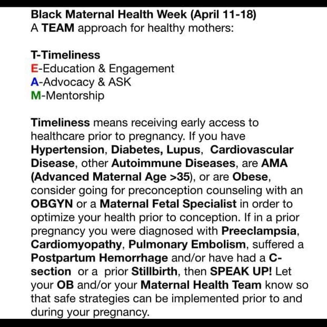 DrSanObGyn1's tweet photo. #BlackMaternalHealthWeek
#BlackMaternalMortality
#BlackMamasMatter
#BlackBirthsMatter
#MochaOB #MaternityTalk #MaternalMortality #BlackMaternity #FetalMortality #Fetal #Baby #Pregnancy #Pregnant #BlackPregnancy #prenatalCare #Prenatal #Doula #midwife #midwives #BlackDoula https://t.co/CjZBppK998