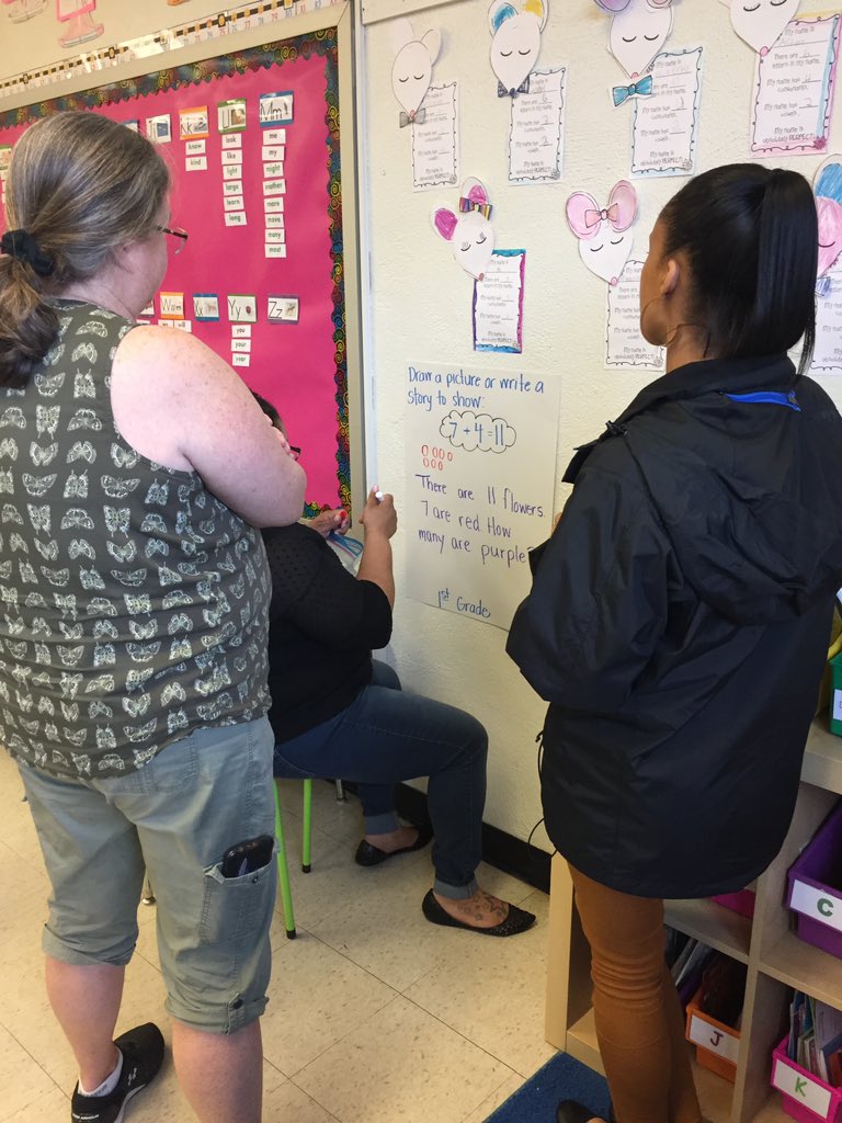 JoAnnLeleckES's tweet photo. Our Math PLC creates stories for a math headline! #StandardsofMathematicalPractice #ProfessionalLearning https://t.co/7kbBIc91Th