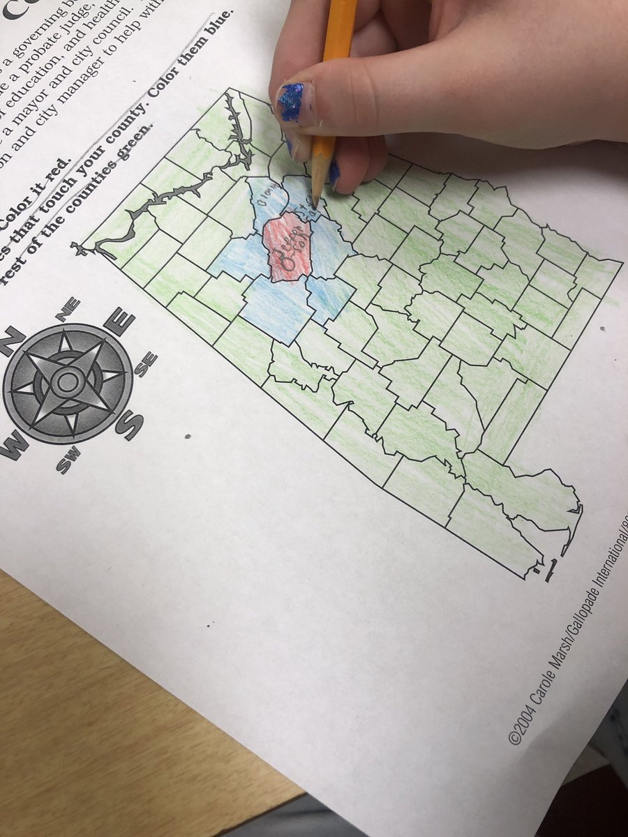 Walker_205's tweet photo. Today we discussed where we are in Alabama. We discussed the importance of needing to know where our county is on a map- one reason being because of storms! @spann @JEFCOED #alabamahistory https://t.co/Am2C1ZrVoh