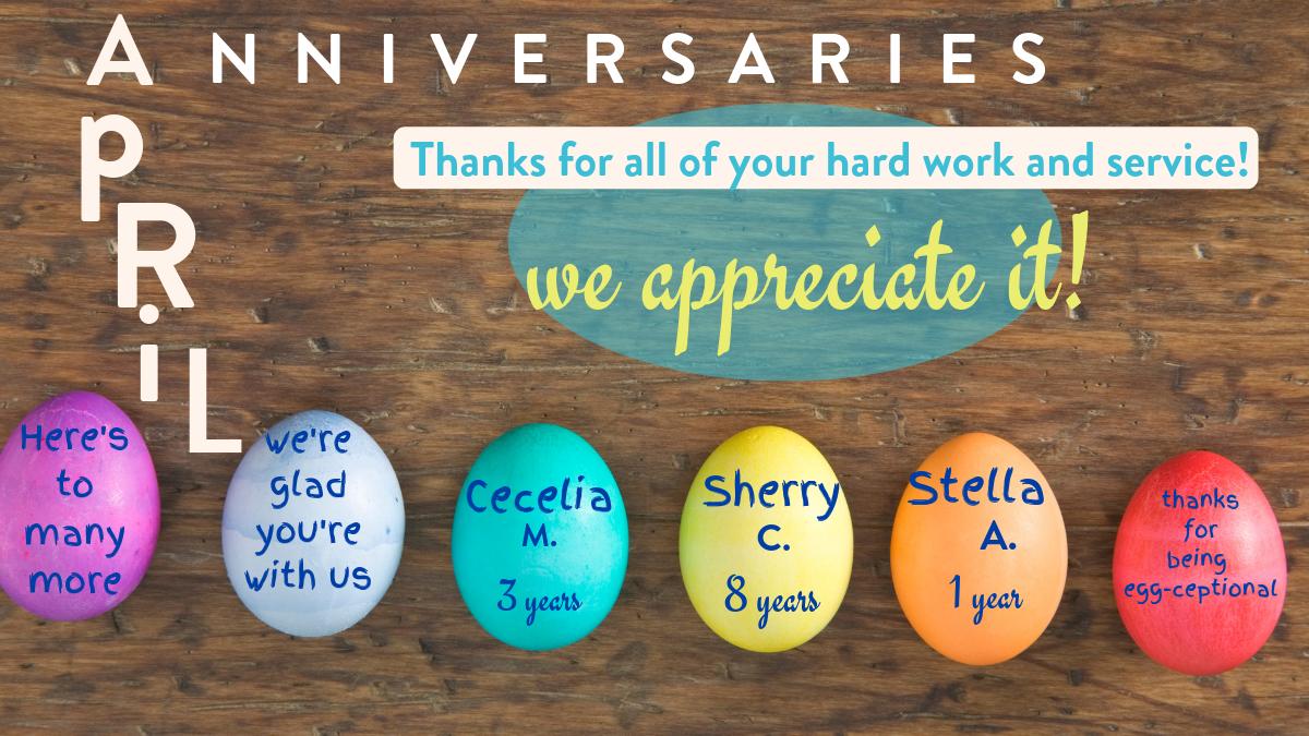 MatrixKaren's tweet photo. We are so grateful to have employees that stay with us.  Happy Anniversary and here is to many more! https://t.co/zXfk6Hvt80