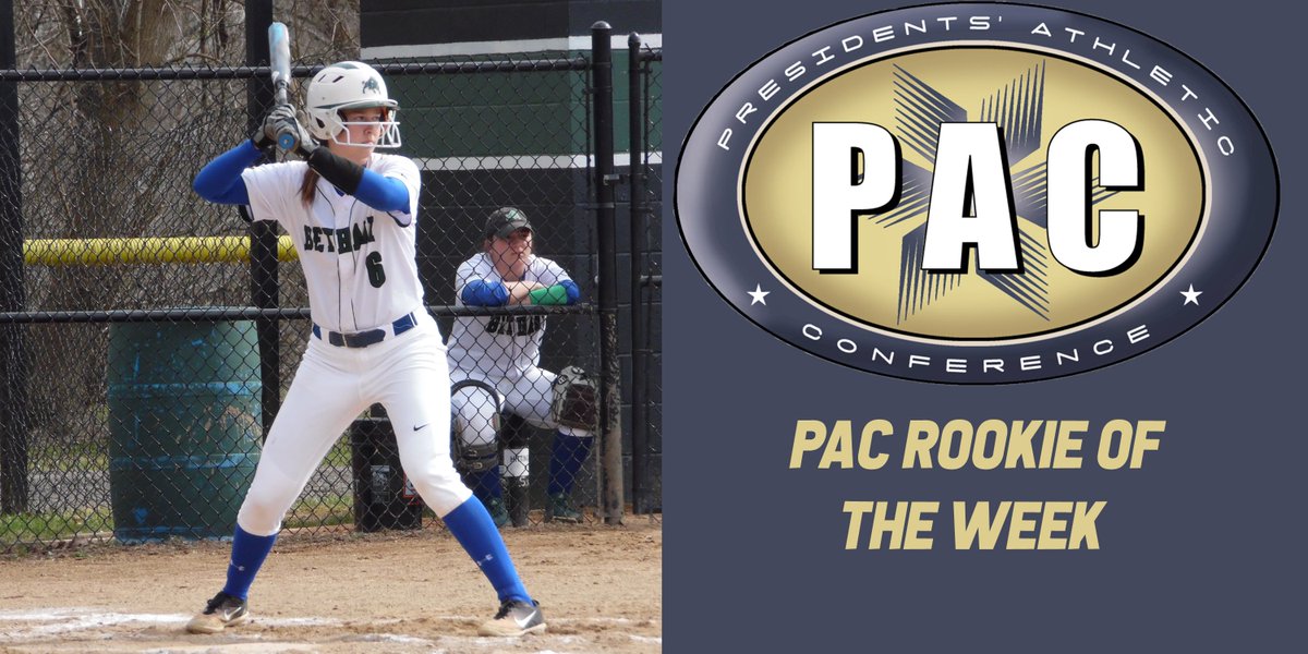 BethanyWV_Bison's tweet image. Congratulations to softball player Jennifer Oberthur on earning PAC rookie of the week. #ONEBethany 
bethany.prestosports.com/sports/sball/2…