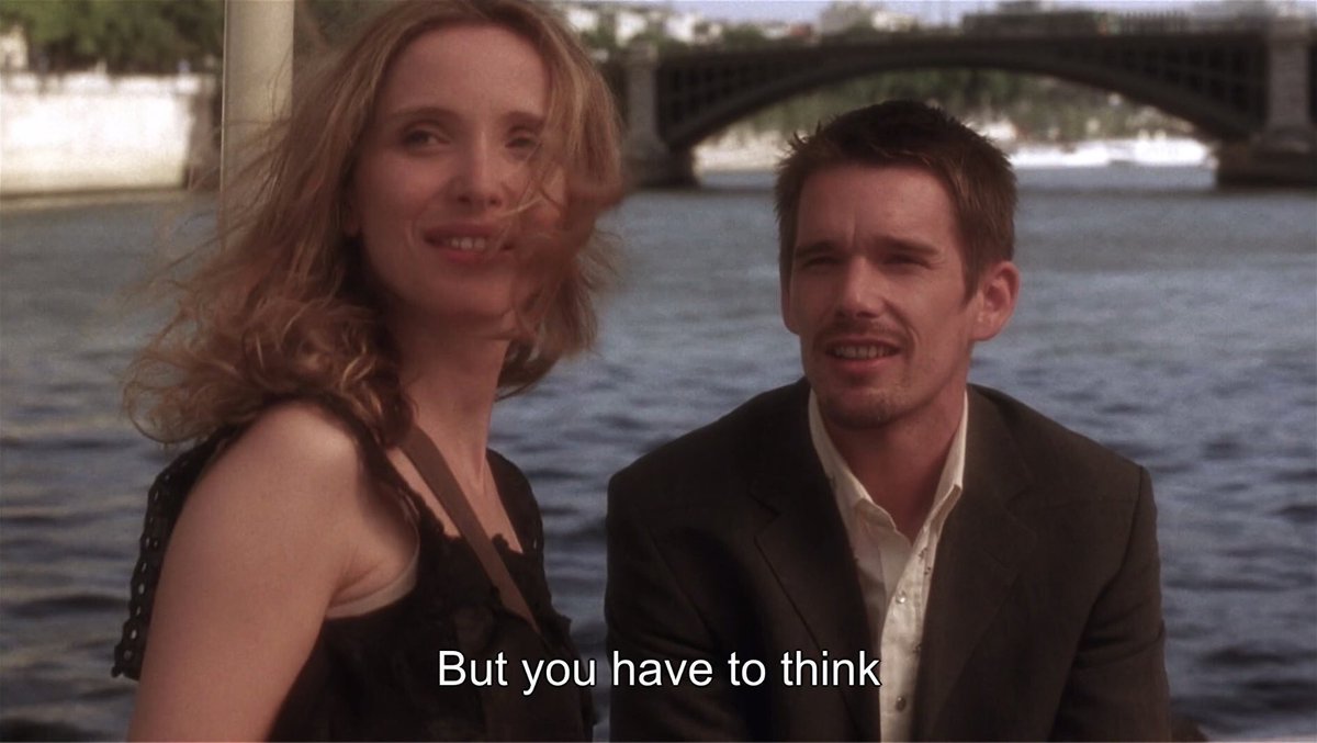 whitewallsme's tweet photo. "But you have to think that Notre Dame will be gone one day.”

Before Sunset (2004) Dir. Richard Linklater https://t.co/tcW07lue9y