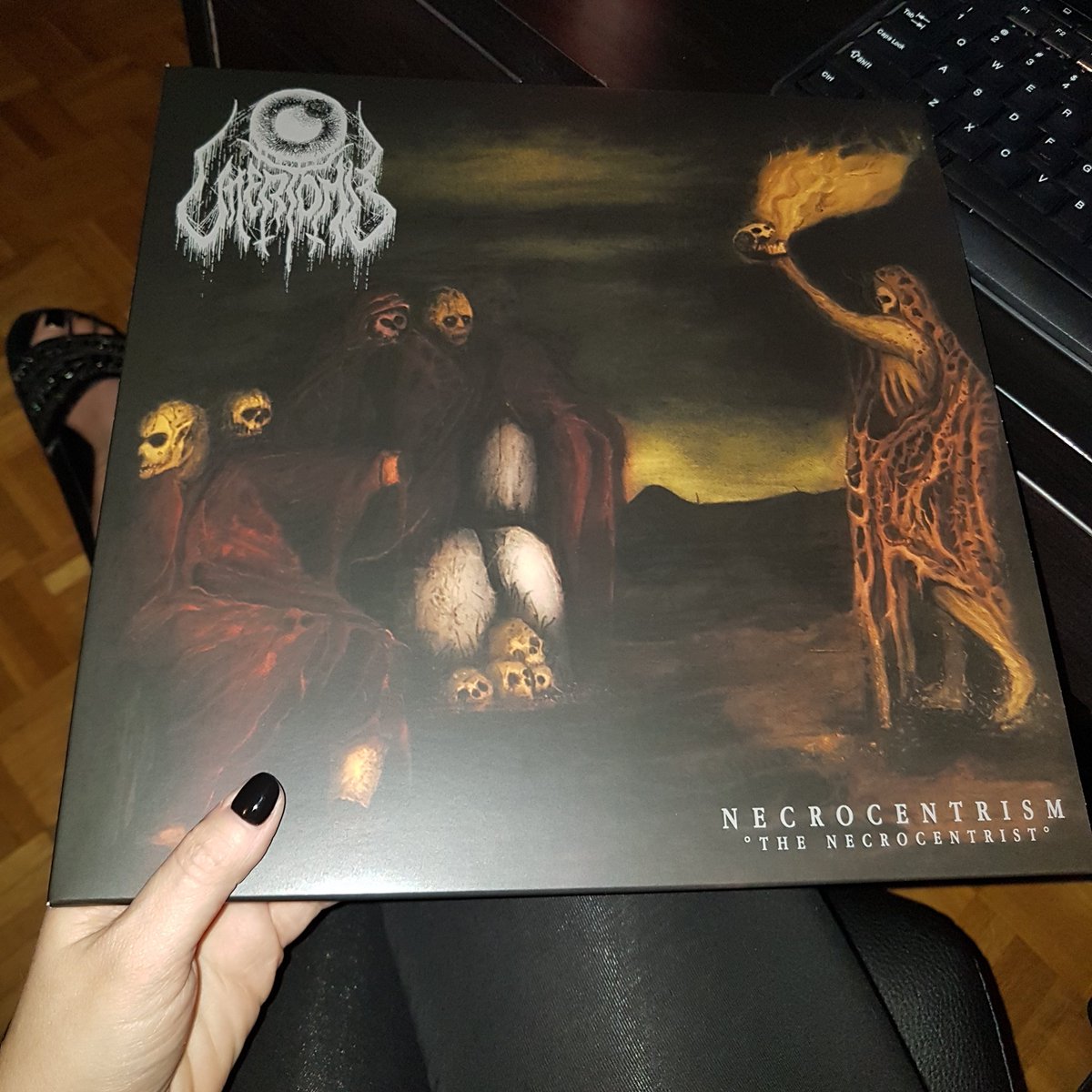 Now spinning UTTERTOMB Necrocentrism: The Necrocentrist! Monstrous Death, Black & Doom elements that fill the album full of darkness, coldness and a hopeless atmosphere. 🖤 #uttertomb #necrocentrism #deathmetal #blackmetal #doom #metal #themetalheadbox #ironboneheadrecords