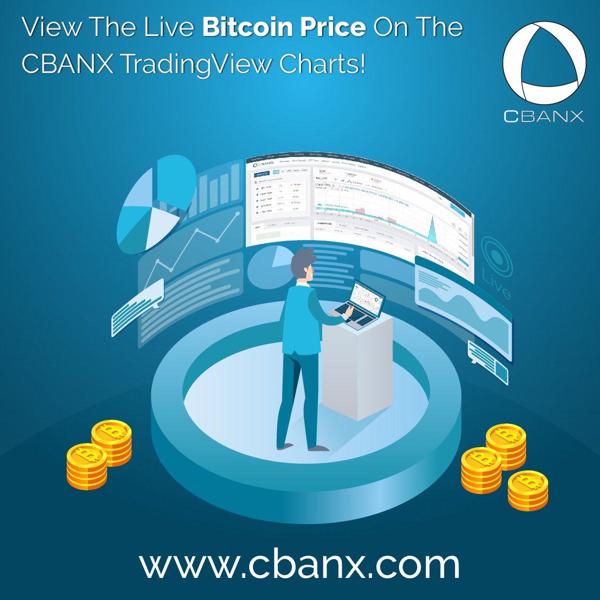 CbanxOfficial's tweet photo. Are you keeping track of the #Bitcoinprice? CBANX will update you with all details 24/7 on the TradingView charts - exchange #BitcoinToEuro and trade many #altcoins. Register at https://t.co/KalB2q3f25 to start profiting from #trading today via desktop, iOS or Android!
#CBNX https://t.co/vhh319fYwr
