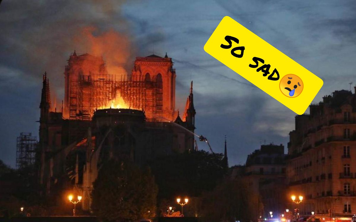 iamtflpfansPL's tweet photo. Notre Dame 💔😢🇨🇵 Very sad😔 https://t.co/VzYmW4B8uM