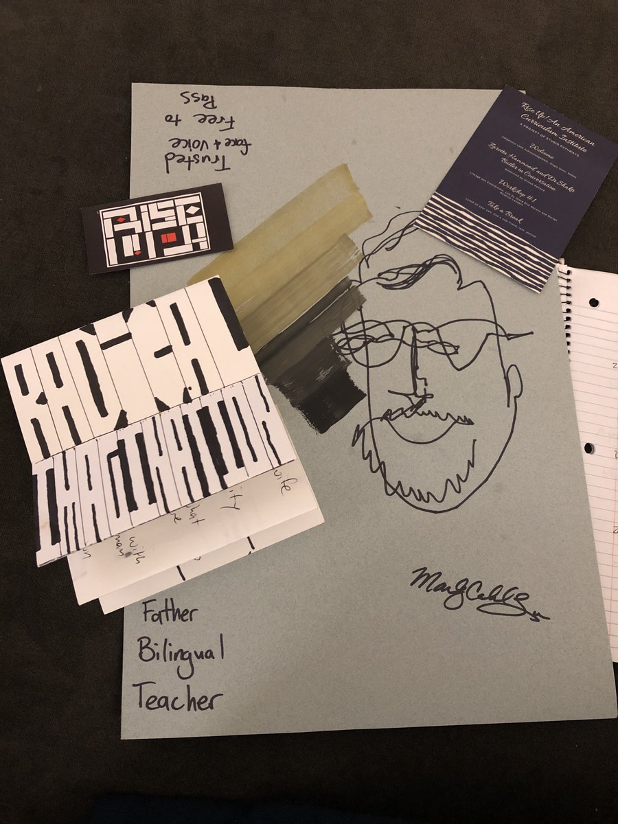 BenJamesEDU's tweet image. Much love and #RadicalImagination inspired from the #RiseUpInstitute2019 workshop this weekend! Still unravelling and unpacking 2 days later. Listening to the #Hamilton OST with new ears! Thank you @riseup_american @MariahLanders @Ready4rigor @ShaktiButler @jessabrie #RiseUp2019
