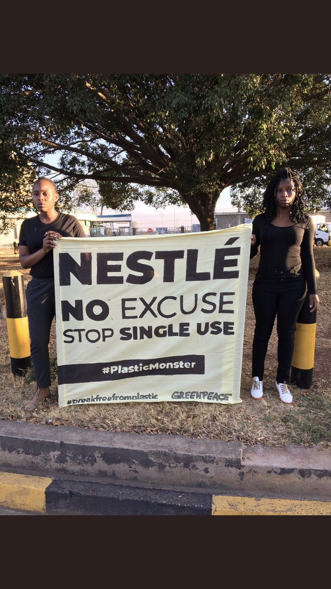 gp_kenyagroup's tweet photo. There comes a time we get tired of clean up and decide to send a message back to owners of #Plastic. Today @NestleEAR to deliver a #Plasticmonster and ask them to act with urgency on their #PlasticPollution footprint 
So help sign petition https://t.co/w9NWTb3G14 to take action https://t.co/rdb723LgqI