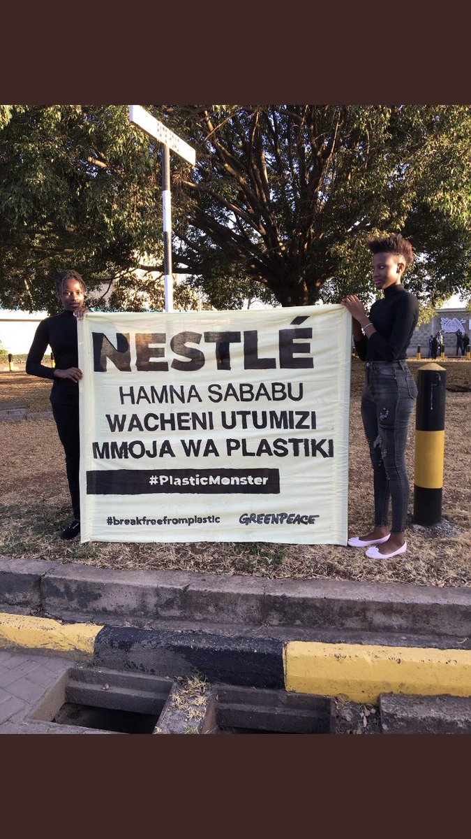 gp_kenyagroup's tweet photo. There comes a time we get tired of clean up and decide to send a message back to owners of #Plastic. Today @NestleEAR to deliver a #Plasticmonster and ask them to act with urgency on their #PlasticPollution footprint 
So help sign petition https://t.co/w9NWTb3G14 to take action https://t.co/rdb723LgqI