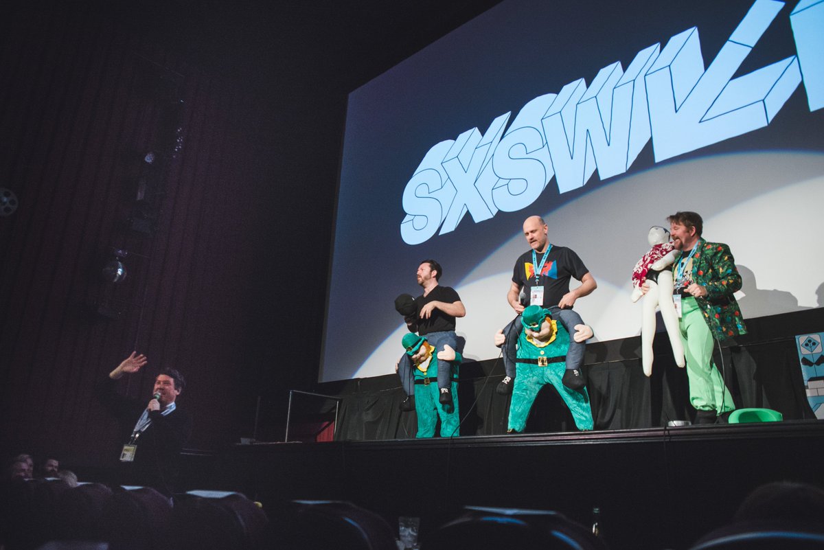 1 Doug + 3 Pancakes riff LEPRECHAUN: ORIGINS. #SXSW2019. By Carol Watson.