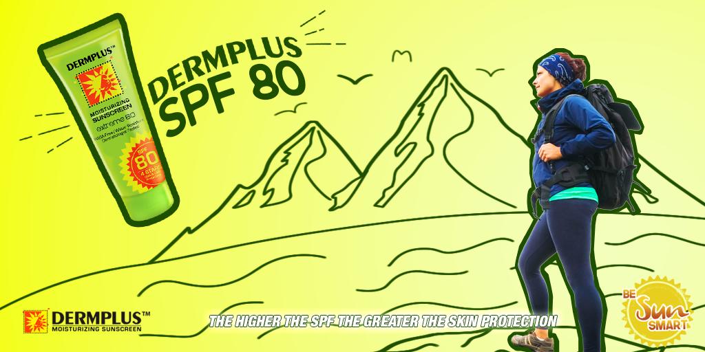 DermplusPh's tweet photo. When life gives you mountains put those boots on and start hiking. Bring along your Dermplus Moisturizing Sunscreen SPF 80 to make your adventure sun ready and fun ready. 

#dermplusph https://t.co/jh1AGPdW3q