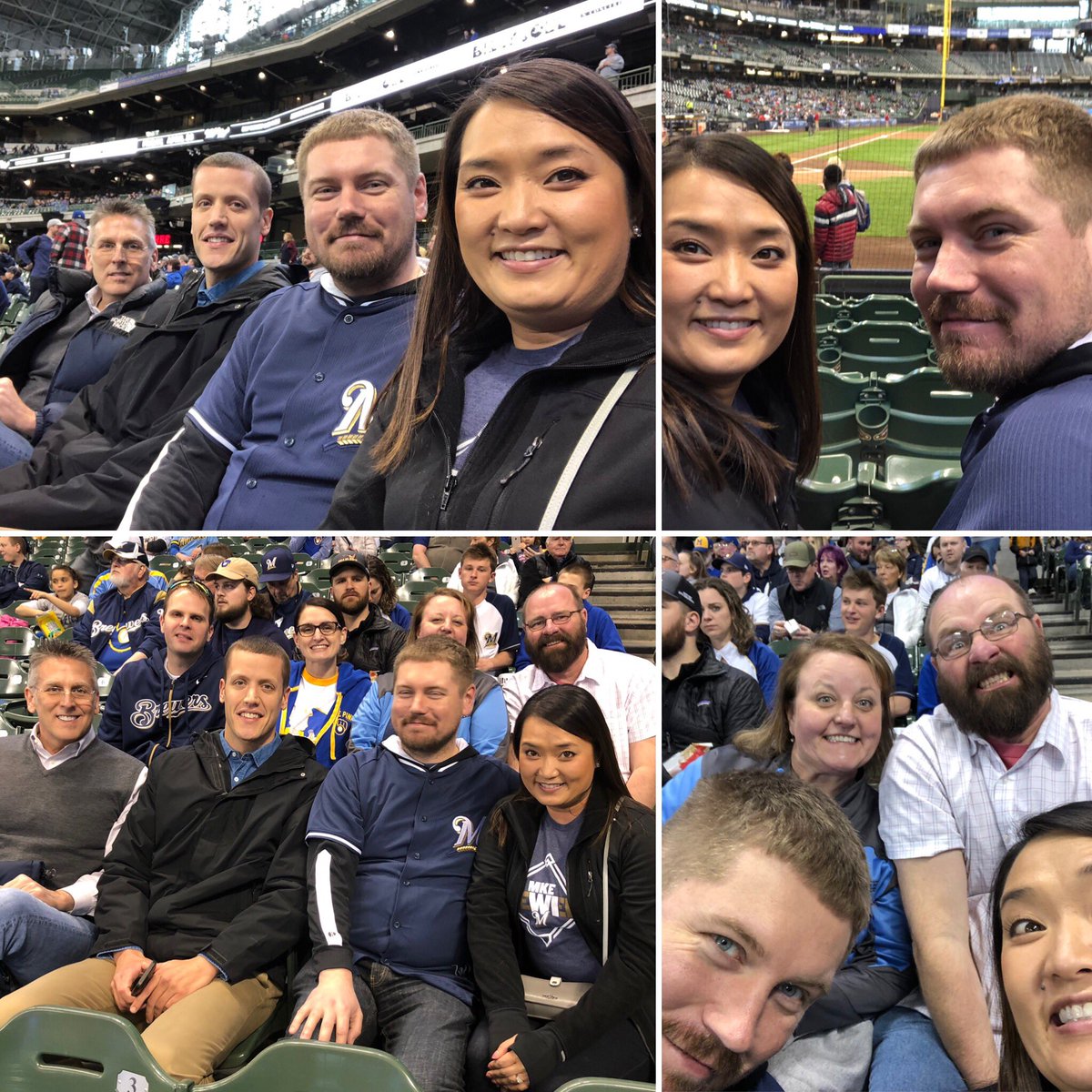 ThineyVang's tweet photo. Watching the #brewcrew with the TA #AmFam crew #iwork4amfam #amfamlife #brewers #amfampark #lovinglife @dalewestonp @ToddStraub1 @lyndasolin @MattNechodom https://t.co/DMlYd1gjXk