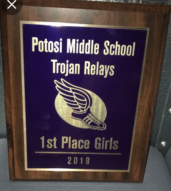 Congrats to the FMS girl track team for a 1st place finish at Potosi!!