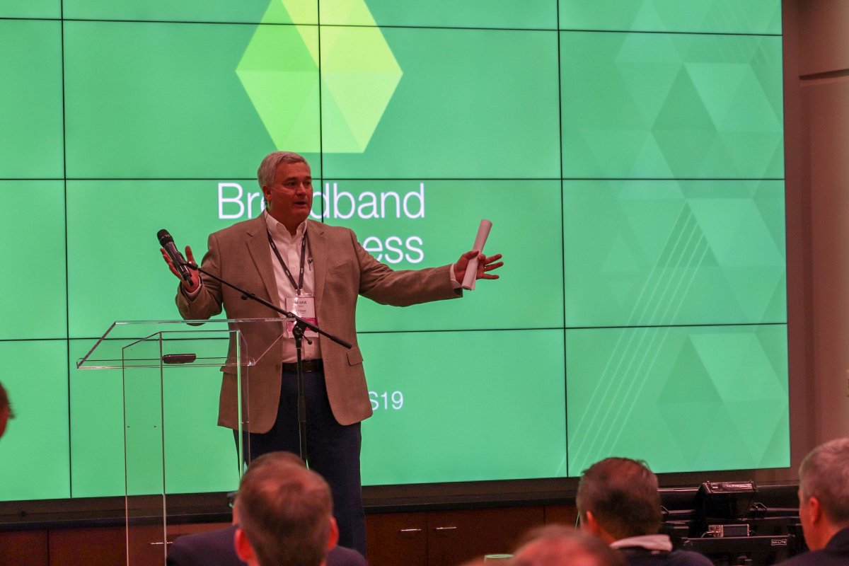 Adtran's tweet image. What a way to kick off #adtranBBSS19! We are excited for the days to come and look forward to hearing from some amazing speakers. Thank you to all of our sponsors, let’s have a great week! #ADTRAN #BBSS19 #Broadband #Solutions #Software