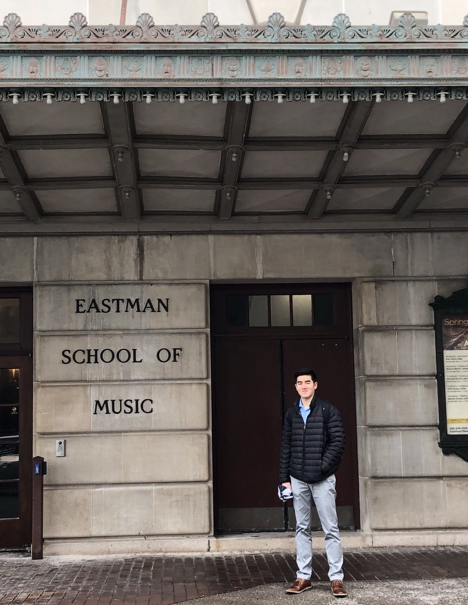 Excited to announce my commitment to the Eastman School of Music! A HUGE thank you to all of my teachers, friends, and my family for their love and support!🥁