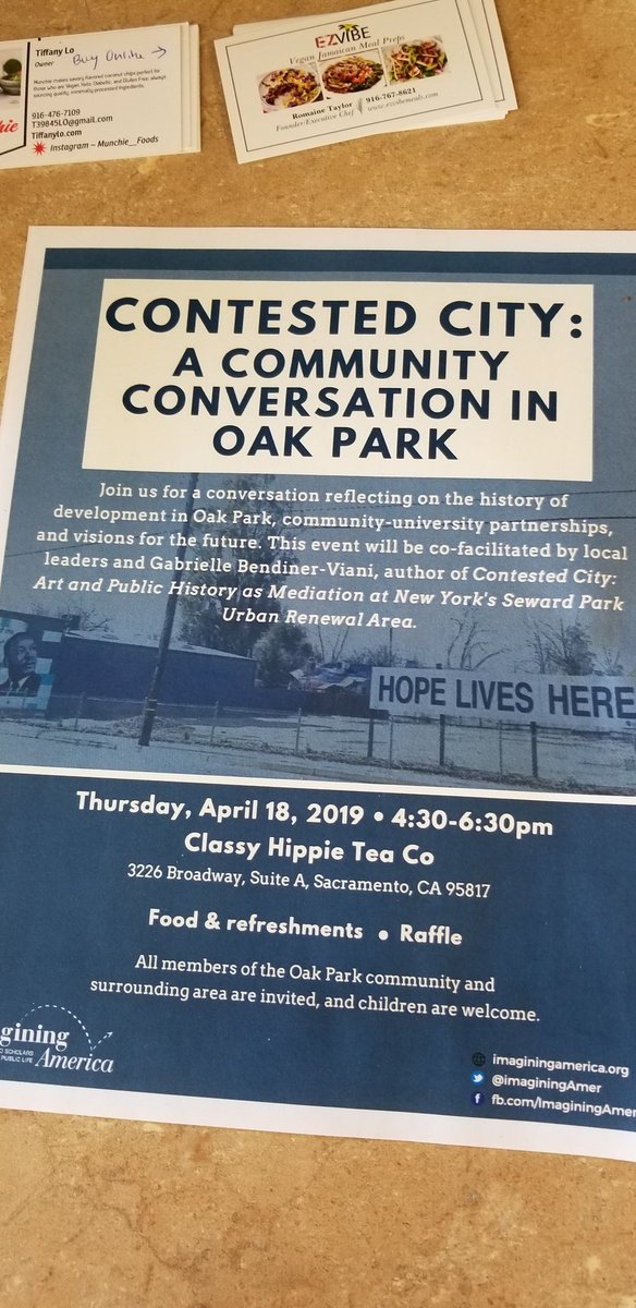 Thursday from 430-630 the community is invited to Contested City: A Community Conversation in Oak Park.