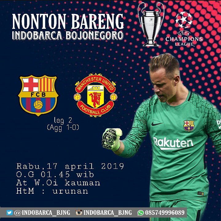 indobarca_bjng's tweet photo. Joinn yukk, nobar @FCBarcelona vs @ManUtd 🔥 https://t.co/icyyJ37j0E