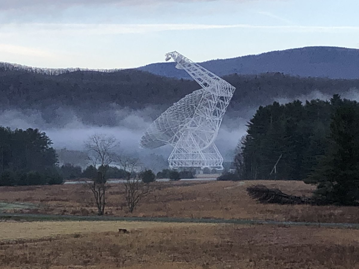 Love the GBT in the fog.  Awesome weekend 4/12-4/13/19