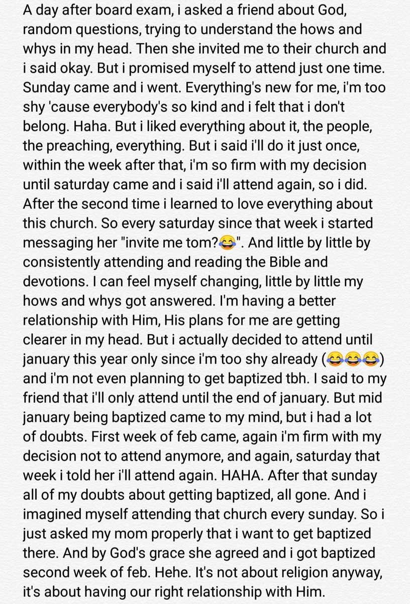 MariellaA21's tweet photo. MY TESTIMONY

Gonna post this here also. Hehe

Disclaimer: Posted this not to brag or anything but hoping that this could be a blessing to others. It's never too late fam. 😉💕 https://t.co/Vp8LwFHFOF