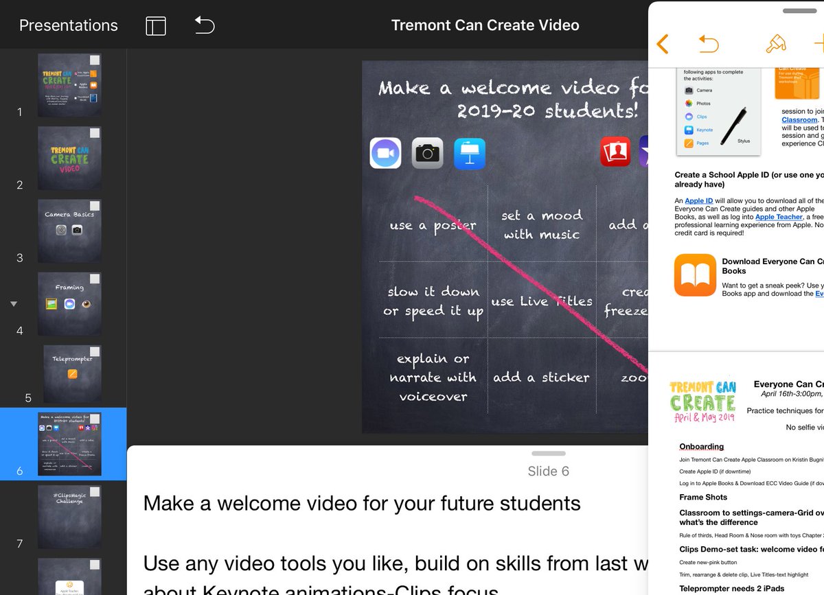 theLibraryBug's tweet photo. It’s a #TremontCanCreate eve! Looking forward to creating video with @TremontLions tomorrow 🥳 #EveryoneCanCreate #Clips #iPadworkflow https://t.co/7unZz0mXCS