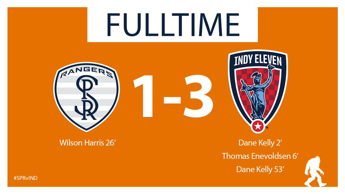 SportingKCII's tweet photo. 90+3' FULLTIME: Wilson Harris gets his first goal of the season but the Rangers fall at home to @IndyEleven
1-3 // #SPRvIND https://t.co/v3HPbjI5bn