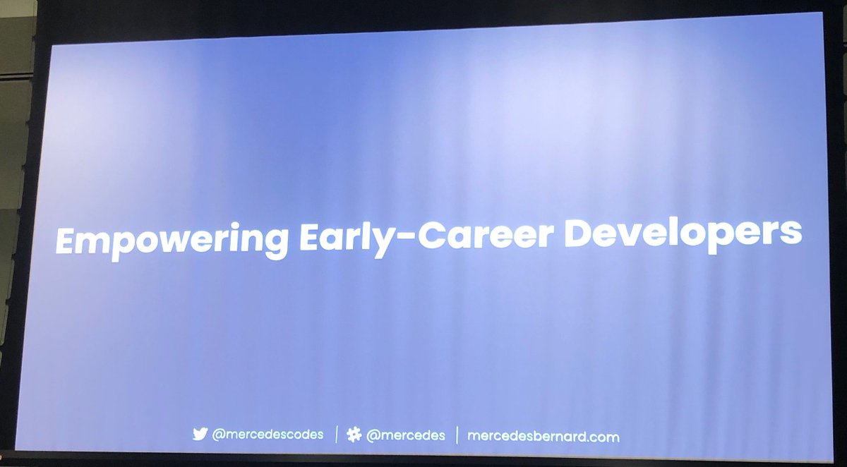 ChicagoPython's tweet photo. .@mercedescodes imparting a lot of great advice on how to empower early career developers! An encore of a 2018 @rubyconf talk! #ChiPy #timeshifted
Check out Mercedes' group, @DevTogetherChi! https://t.co/WWKKpW8RPd