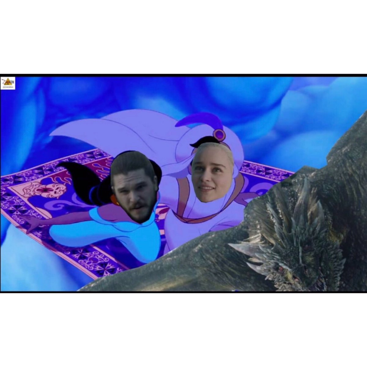zombieconmovie's tweet photo. #GOT Sn 8, Ep 1: “A Whole New World” 🤣🤣😜 @GameOfThrones 
#dany #JonSnowKnows https://t.co/HDLt3vlZKT