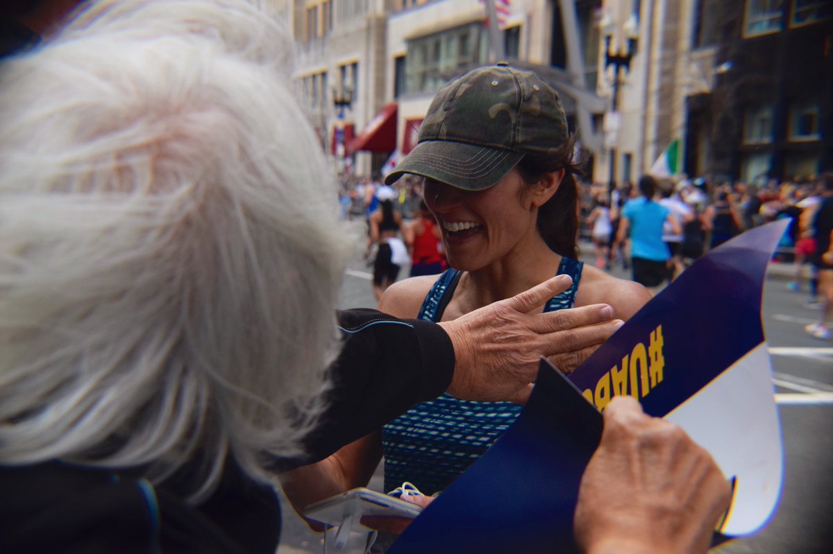 morganmhume's tweet photo. Congratulations to all the men and women who participated in the @bostonmarathon today! It was insipiring to see the camaraderie, effort and energy in each runner. @BAA #BostonMarathon2019 #ReportingWithDan https://t.co/SSdVQ3ol2j
