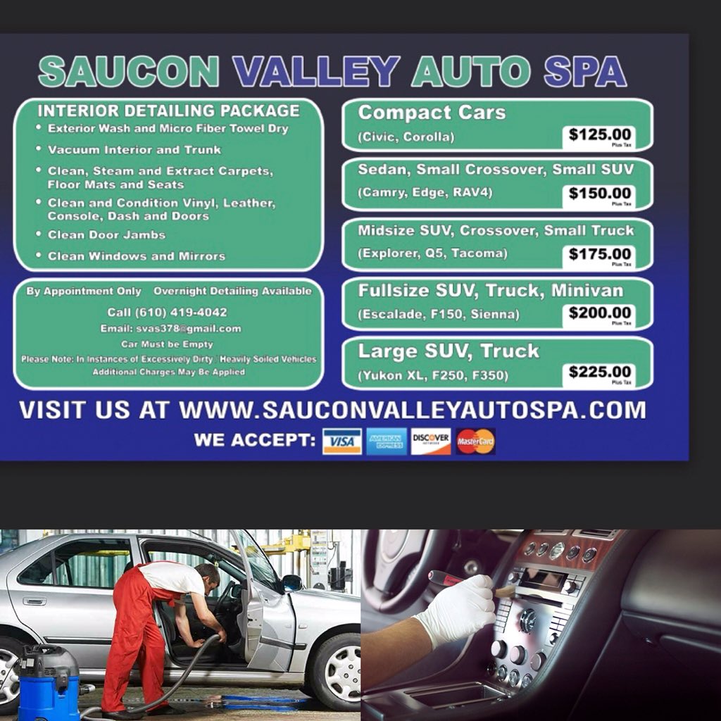 svasmngr's tweet photo. Now detailing #autointeriors in the #LehighValley, #BethlehemPa. Clean that dream machine here. #SauconValleyAutoSpa https://t.co/v6K580C0Qc
