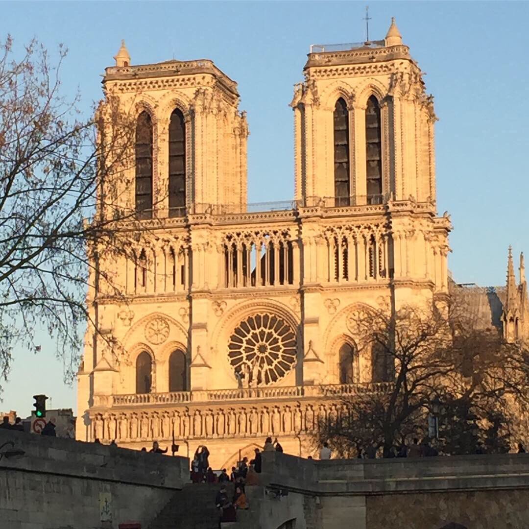 mswiesley's tweet photo. Hard to believe we were just here 3 weeks ago 😢 #NotreDameCathedral https://t.co/prSsfR5MQc