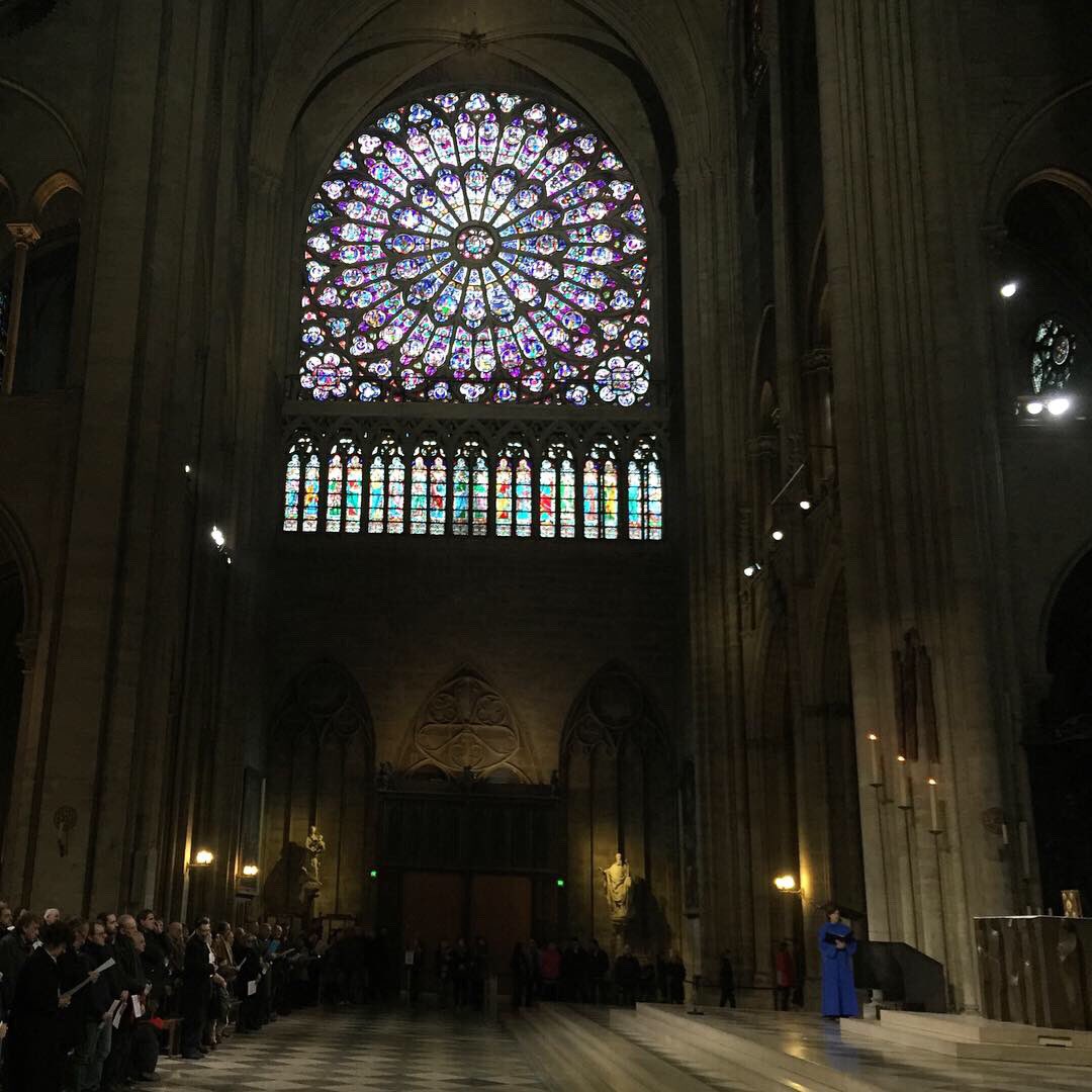 mswiesley's tweet photo. Hard to believe we were just here 3 weeks ago 😢 #NotreDameCathedral https://t.co/prSsfR5MQc