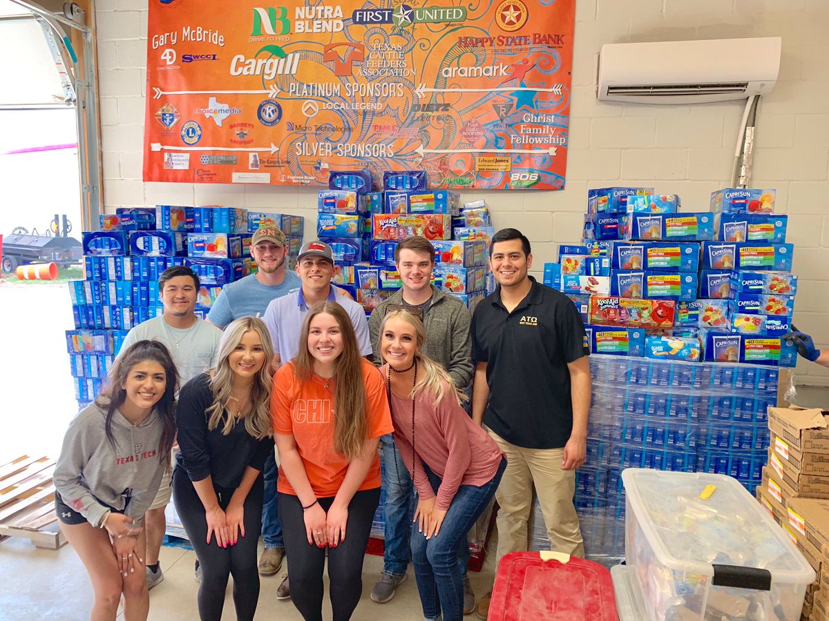 During Greek Week, the Greek Chapter’s came together to donate 19,330 Capri Suns and 844 jars of Peanut Butter to @snackpak4kidscanyon. Thank you <a href="/wtamuato/">WTAMU ATΩ</a> for providing the most Capri Suns from an IFC Chapter with 5,940. 
#wtgreeklife #wtamu #gobuffs #wtamu23 #gogreek