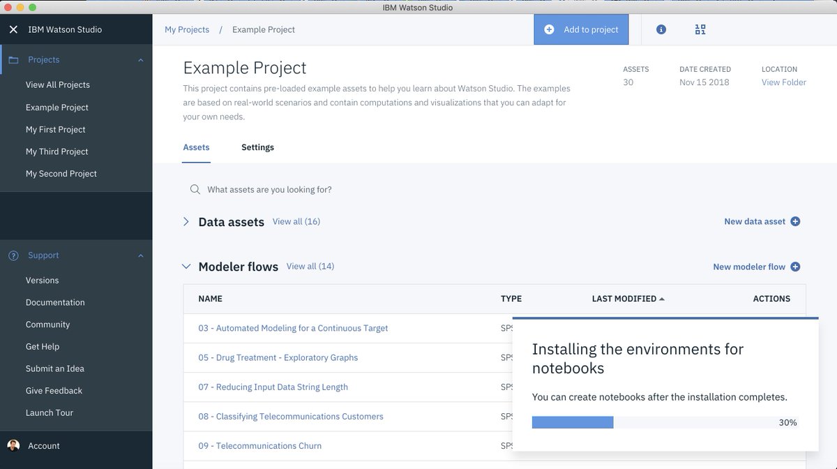 IBM Watson Studio Desktop just go Jupyter Notebooks! Combine Visual Flows, Data Refinery for Data Wrangling and Python all in our environment! ibm.com/cloud/watson-s…