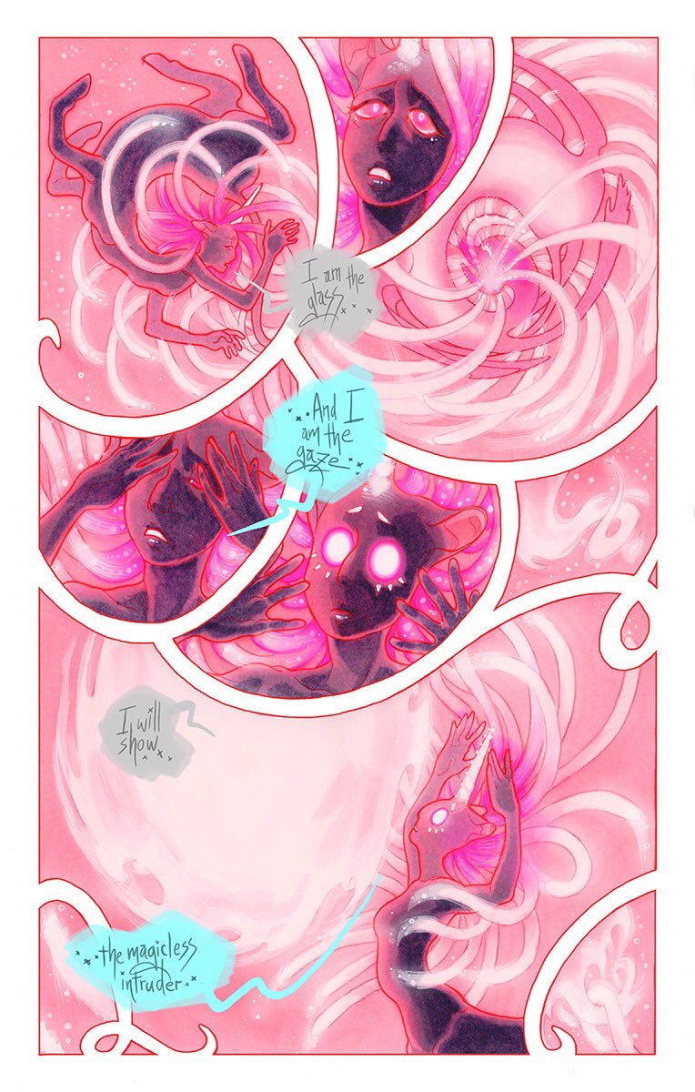 lost honey updated today! i had a lot of fun w this sequence/am in a good mood, so i'll post my latest pages here. time for some magical mums! ?✨?

please do check out the full comic here for lots of centaurs, unicorn taurs, magic, monsters &amp; more :3

https://t.co/ArQ2zCwKxm 