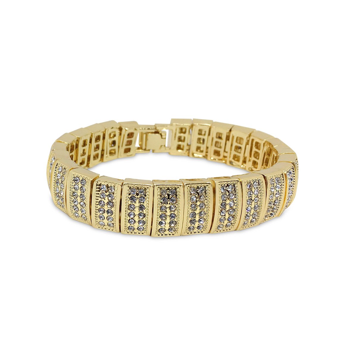 BlingKingSHOP's tweet photo. Gold Plated Stones Studded Dome Link Bracelet 
£19.95
➤ https://t.co/HYn2s1AV7I https://t.co/SE4CZ7FTHA
