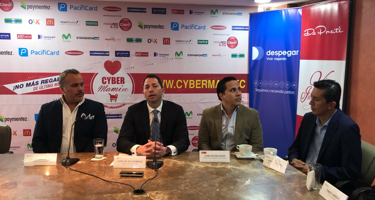 lacamaradequito's tweet photo. 🤝 Porque el comercio electrónico es importante para impulsar los negocios presentamos junto a @cece_ecuador el #CyberMami que se desarrollará el jueves 25 y viernes 26 de abril en https://t.co/tT0CcRERbR 

En la rueda de prensa participó nuestro Director Ejecutivo @czaldumbide https://t.co/SfWPbxA1ld