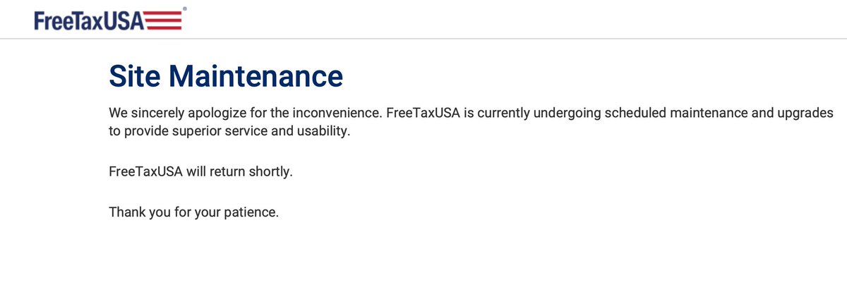 dan3lson's tweet photo. Really though @FreeTaxUSA ? You couldn't have done this *after* the deadline? Terrible timing... must be a bug or something... #taxes #TaxDay #taxday2019 https://t.co/LIXY7m4DWS