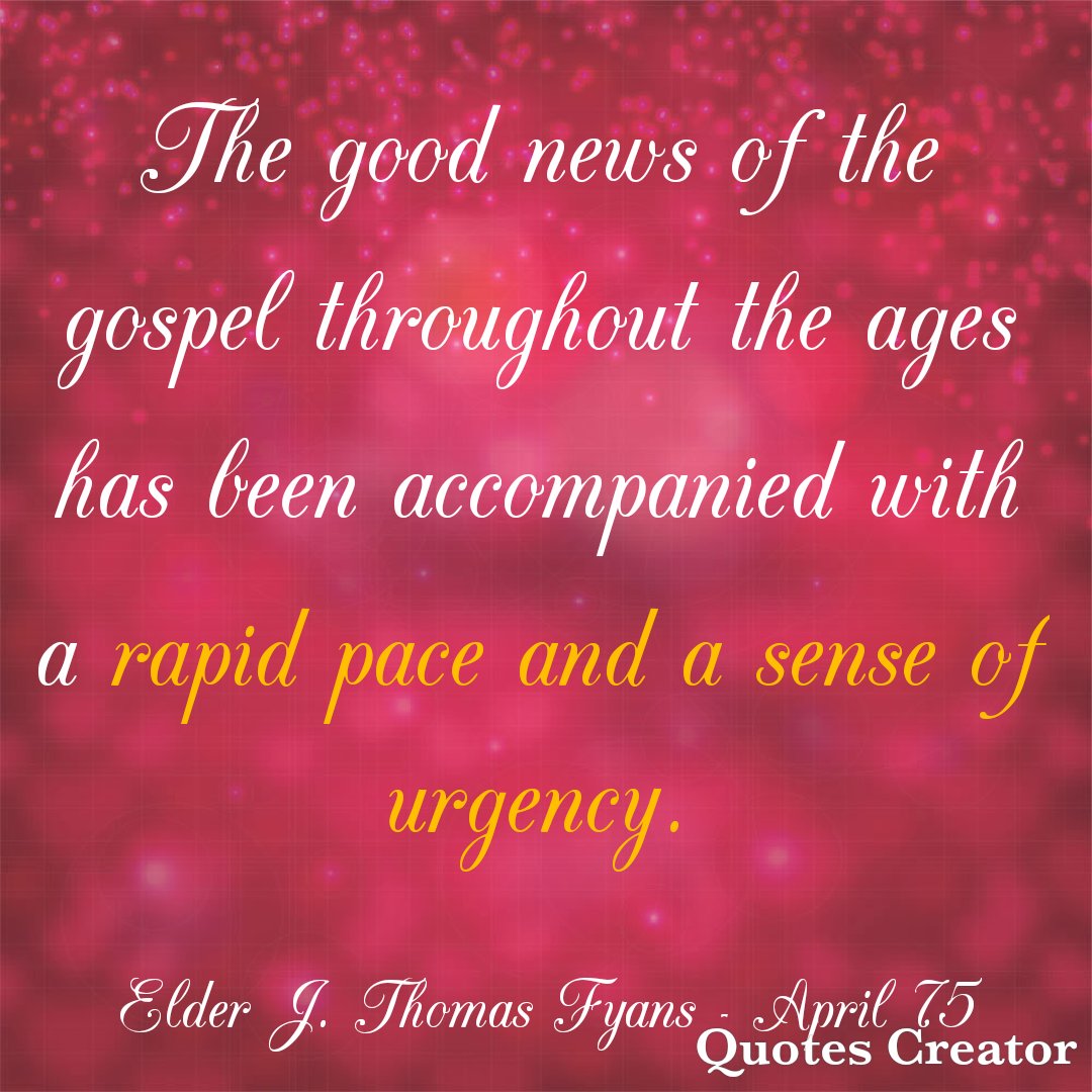 BabyBackSaint's tweet photo. I feel that the urgency is growing right now! #LatterDaySaint #OnAJourney #TwitterStake #GeneralConference #GenConf #April75 #ElderFyans #TheGospel https://t.co/jLxeEOHZQN